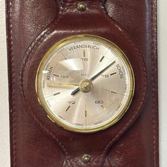 Vintage Pico Bello Weather Station German Barometric Temperature Hydrometer MCM - Picture 4 of 16